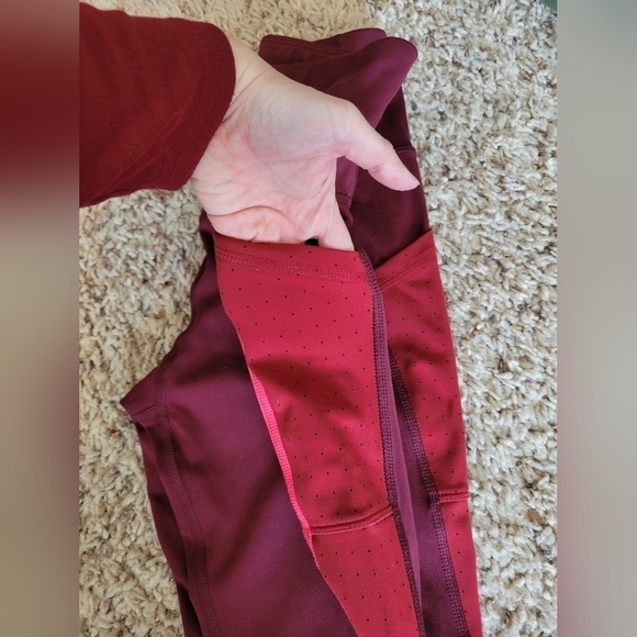 Champion workout legging maroon and pink S - Picture 2 of 7